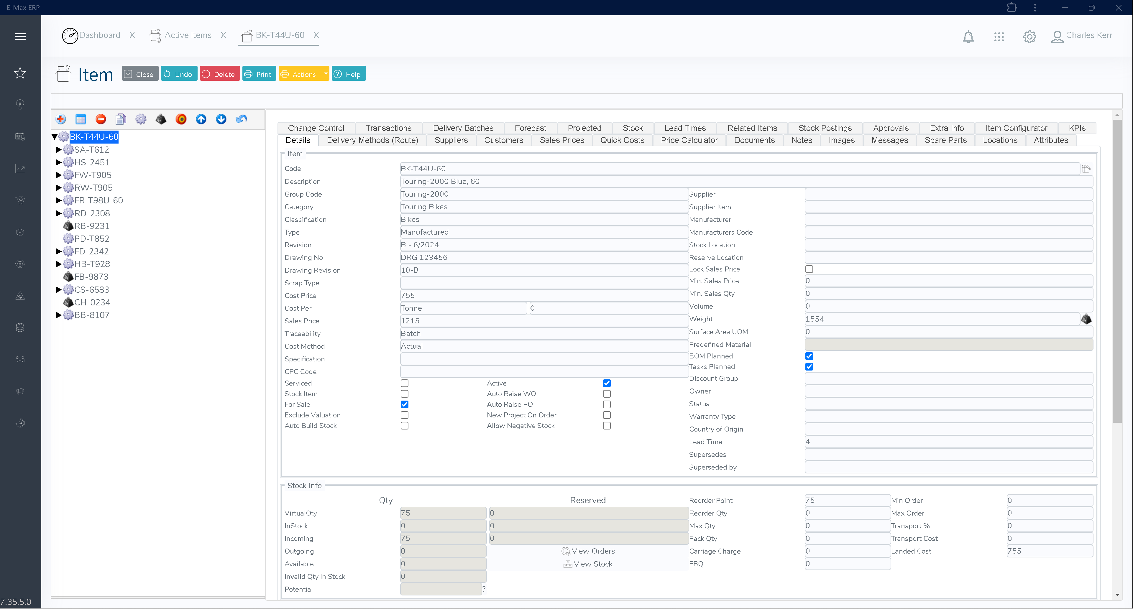 Item Revisions and Version Control