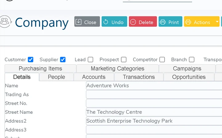 Contact and Account Management
