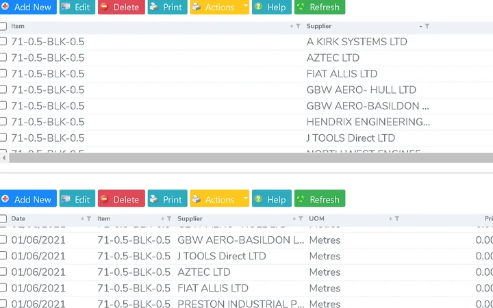 Manage Supplier Prices