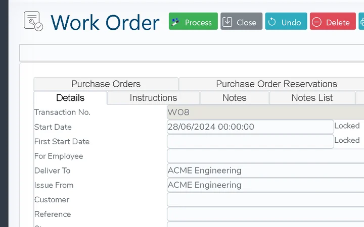 Work Order Management